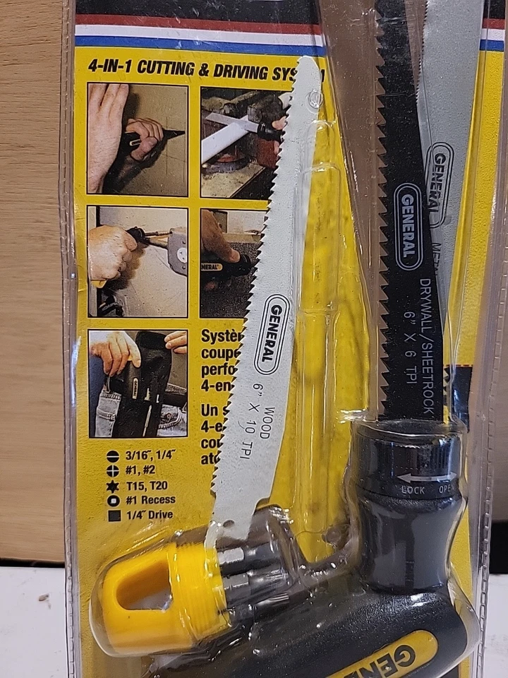 General Tools 86014 Saw/Screwdriver Set,14 Pc Multipurpose - Image 3 of 4