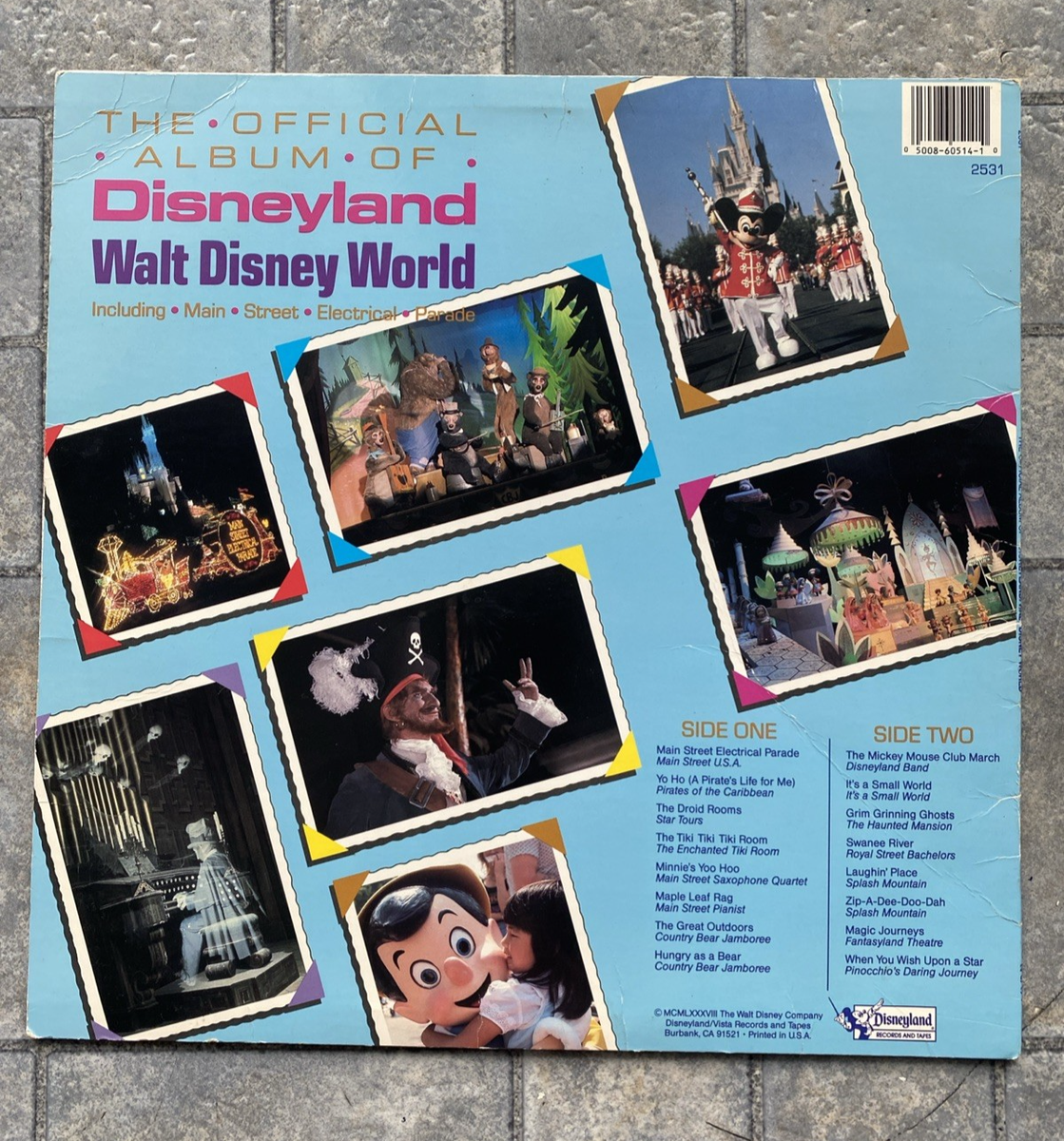 The Official Album Of Disneyland / Walt Disney World Vinyl | eBay