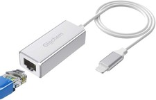Giochem Ethernet Adapter Compatible with Lightning iOS 15,RJ45 Silver