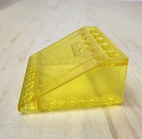 LEGO Classic Space Part 4228 Trans-Yellow Slope 33 5x6x2 Inverted 1982 Set 6950