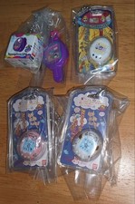 Tamagotchi 4pc Set Original White, Angel Pearl Pink/White, Uni Purple
