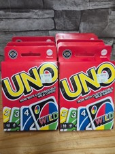 Lot of 10 UNO Card Games with Customizable Wild Card Bulk Lot