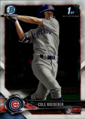 2018 Bowman Draft Chrome #BDC-125 Cole Roederer Chicago Cubs