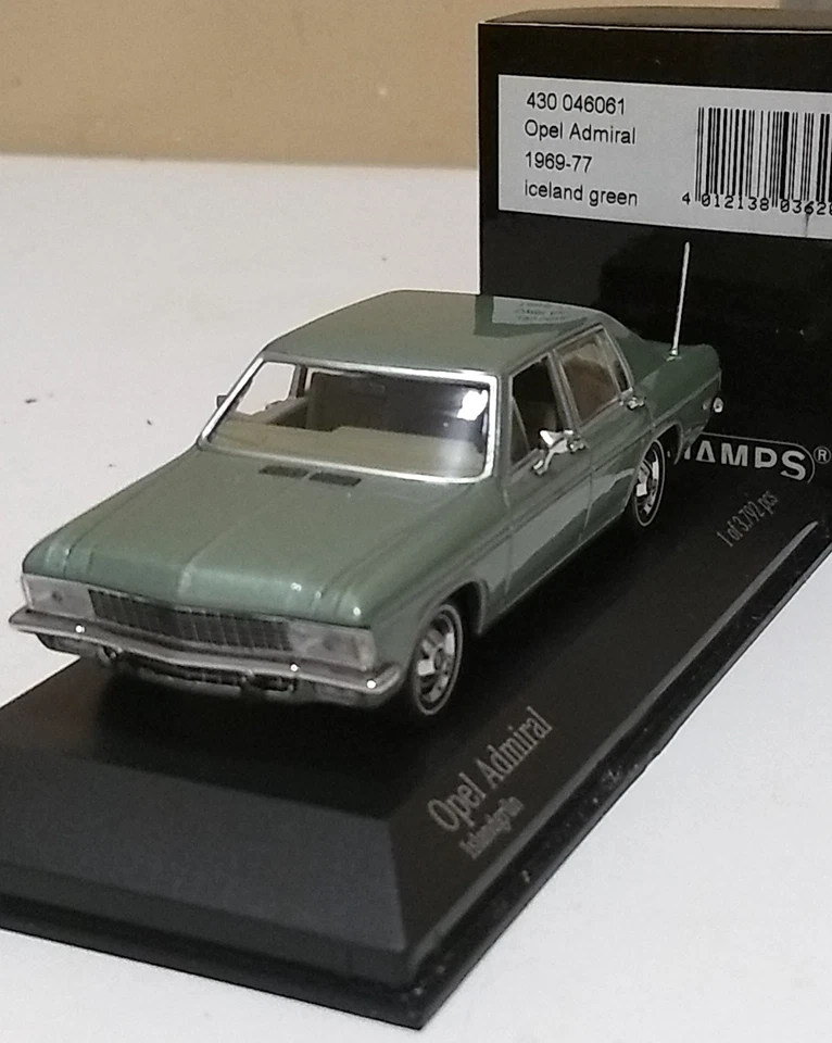 Minichamps 1/43 OPEL  ADMIRAL 1969-77 Verde 430046061 Limited Edition 3792 pcs - Immagine 2 di 4