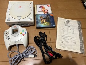 SEGA DreamCast Console (HKT-3000) & Controller with 2 game and BOX,Manual 0811