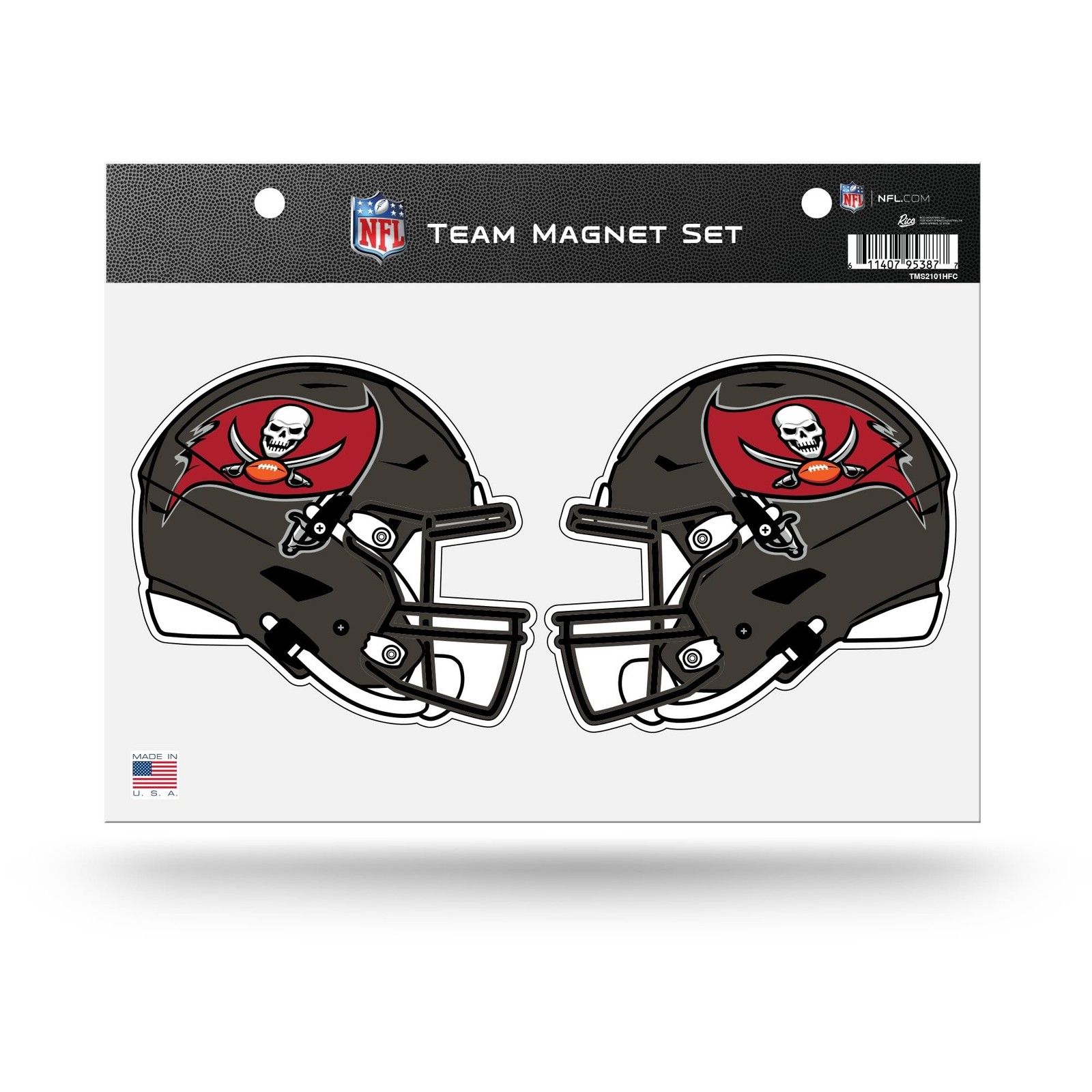 Tampa Bay Buccaneers Dueling Helmets Team Magnet Set, 8.5x11 Inch Sheet,...