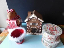 THIS IS A SET OF SEVERAL DECORATIVE GIFT BOXES FOR YOU HOLIDAY GIVING