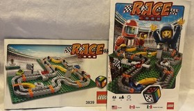 Lego Race 3000 Board Game 3839 Racing Cars Track Dice Instr 100% Complete 2010