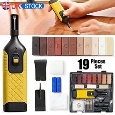19pcs Laminate Floor Repair Kit Worktop Furniture Wax System for Chips Scratches