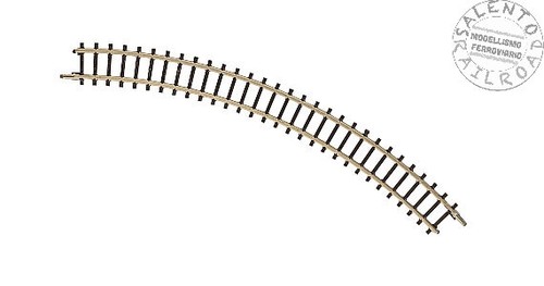 Marklin 8510 - Spur Z - Gebogenes Eisenbahngleis 45° Radius 145 Mm Gleichstrom | Condition: Neu