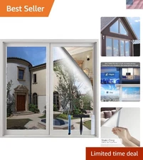 Mirrored Static Cling Window Film 17.5" x 78.7" - Energy Efficient & Reusable