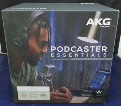 AKG Pro Audio Podcaster Essentials Kit, Lyra USB-C Microphone & K371 Headphones