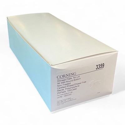 Corning Storage Plate, No Lid 3359 96 Well Round Bottom