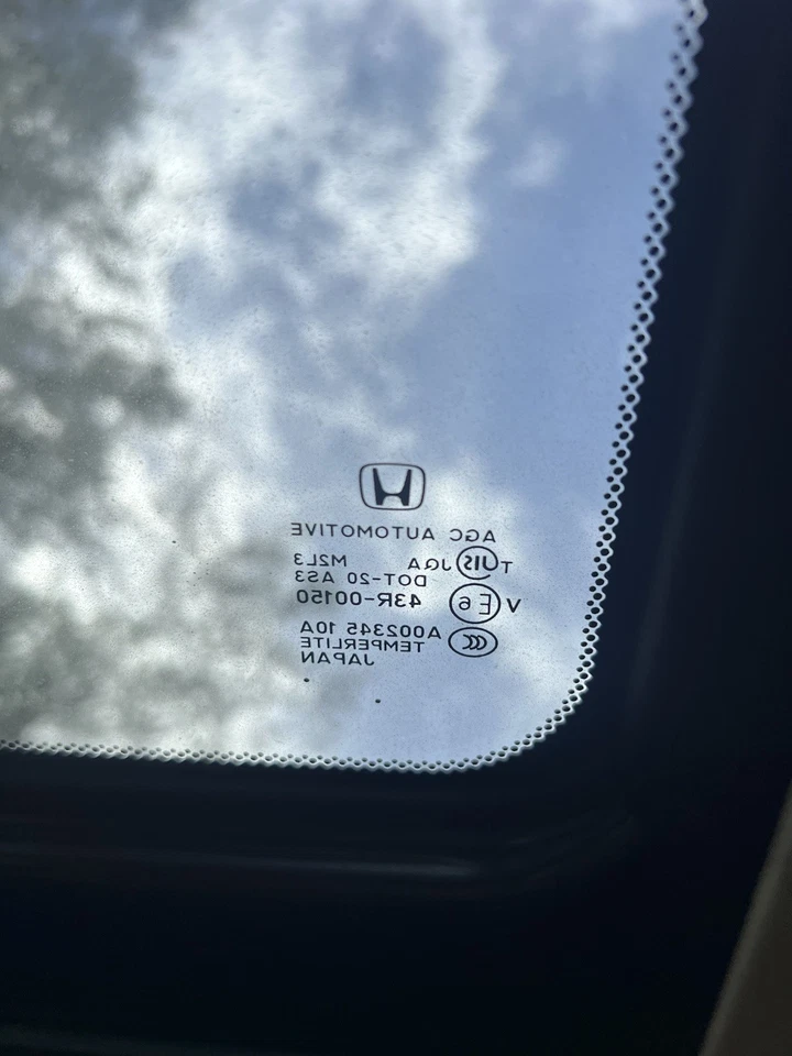 Honda CRV CR-V 2007-2011 techo corredizo techo corredizo techo corredizo panel de vidrio - solo vidrio Foto 3 de 4