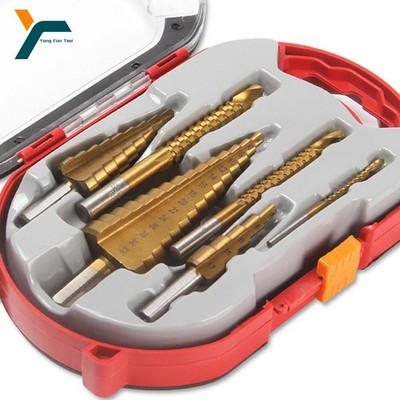 6pcs Step Drill Bit Saw Drill Bit Set Titanium Milling Cutter 4-12 4-20 4-32mm 3