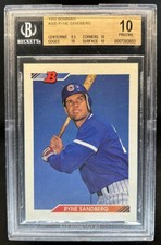 1992 Bowman Ryne Sandberg Pristine #300 Cubs BGS 10