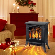 Electric Heater 1500w with 3D Infrared Quartz design like Fireplace Stove warmer