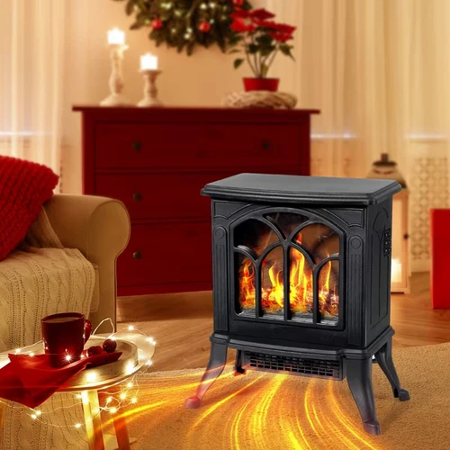 Electric Heater 1500w with 3D Infrared Quartz design like Fireplace Stove warmer