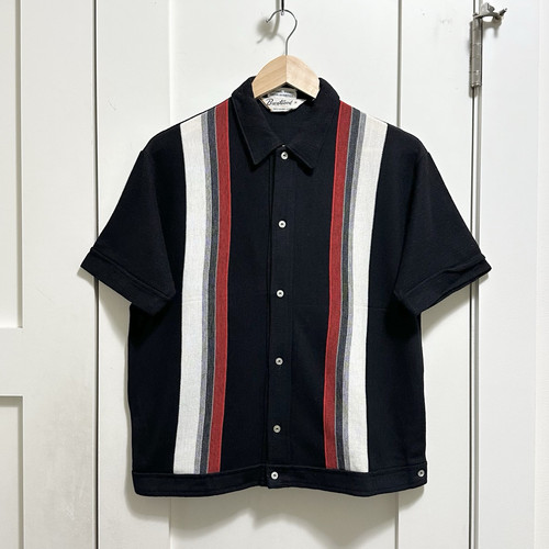 Vintage 50s Brentwood Sportswear Rockabilly Bowling Shirt Red Black USA Size S/M