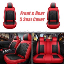 For Dodge Ram 1500 2500 3500 Car 5 Seat Covers Full Set Pad Pu Leather Cushion