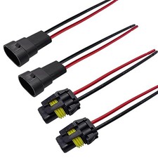 9005 9006 HB3 HB4 Heavy Duty Male  Female Adapters 9005/9006 Male  Female