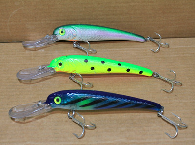 Lot of 3 Mann's Stretch 25+ Deep Diving 8'' Crankbaits
