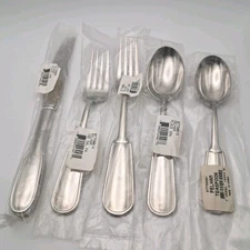 Ralph Lauren Pelham 5 Piece Place Set Stainless Korea New Old Stock Flatware
