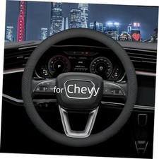 Yangday Leather Steering Wheel Cover for Chevy Silverado 1500 2500 3500 Black