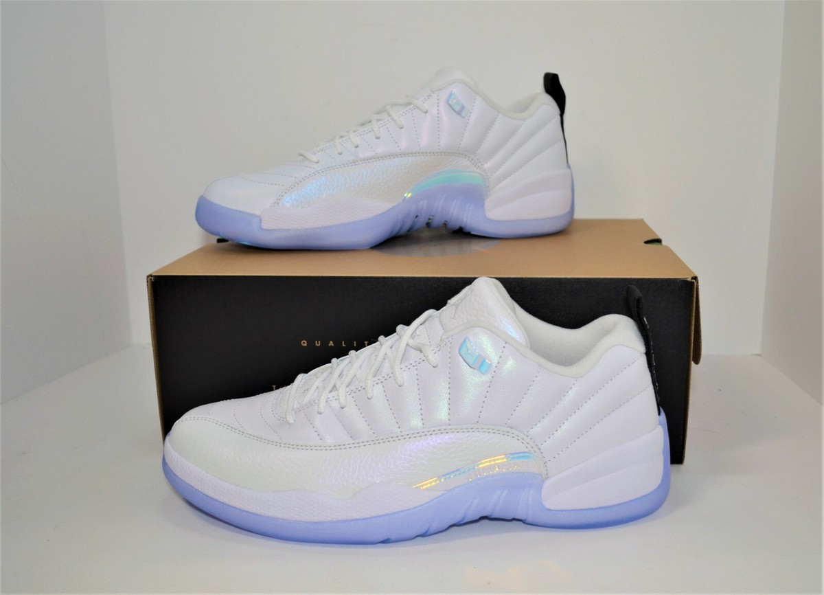 NEW AIR JORDAN 12 RETRO LOW MEN'S SHOES SIZE 10.5 EASTER EGG WHITE