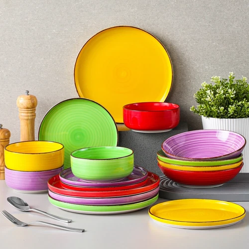 vancasso BONITA 16 piece Dinner Set Dinnerware Tableware Set Plates Bowls for 4 - Picture 11 of 22