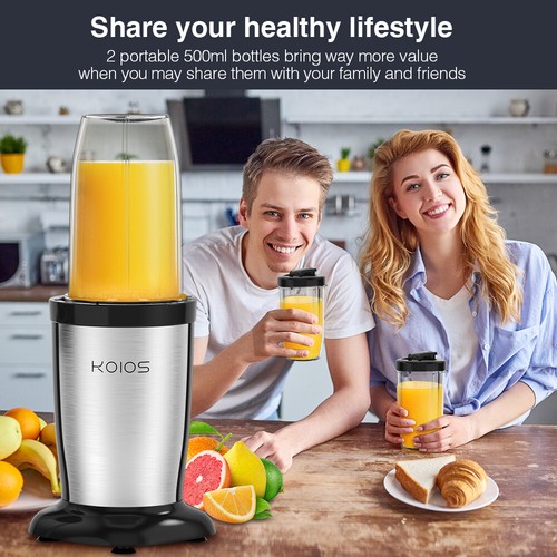 900W Personal Countertop Blender Shakes& Smoothies 6-edge Blade Portable Blender - Picture 3 of 9