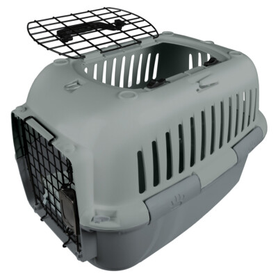 Europet Bernina Transportkäfig Adventurer 50 grau für Katzen Kinderfreundlich