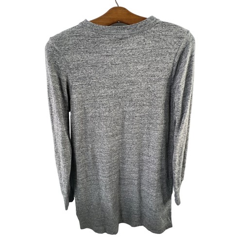 Nike Just Do It Long Sleeve Tunic Shirt Womens XS Crewneck Pullover Gray Active - Bild 2 von 8