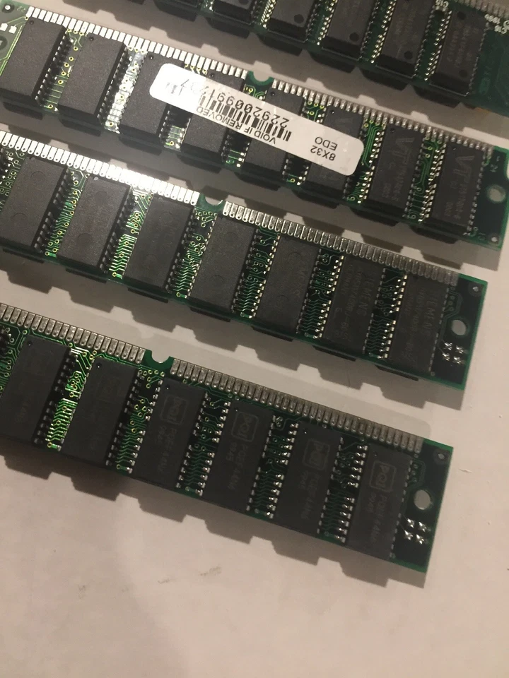 64MB (2 x 32MB) Pair 72-Pin 8Mx32 60ns EDO SIMM Memory WARRANTY 2 pcs - Image 3 of 4