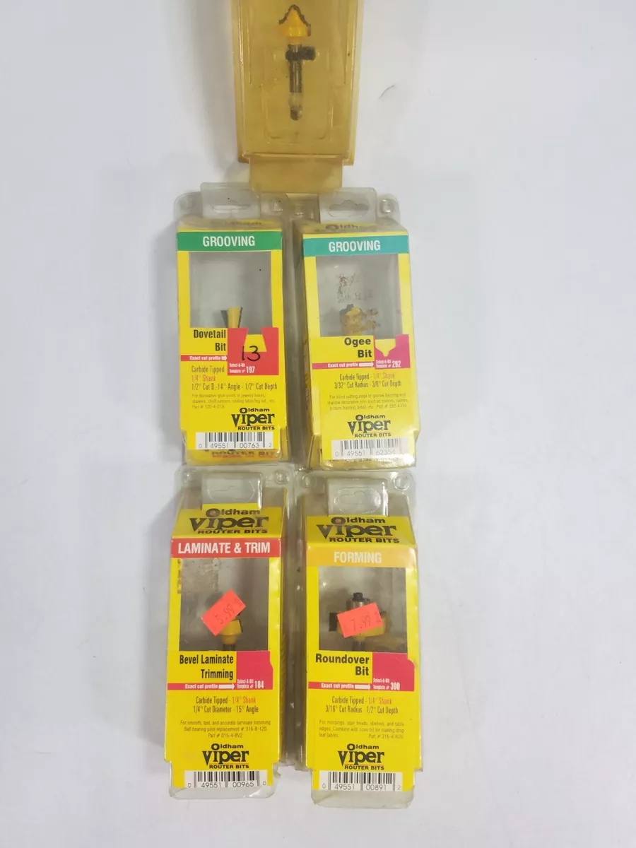 Oldham viper router bits deals