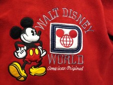 Kids Crimson 1/4 Zip Fleece Pullover by Disney Parks In Size Large.
