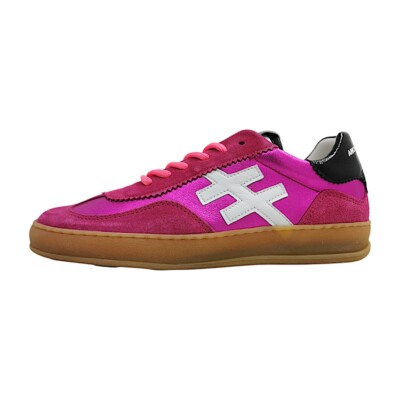Another Trend  Damenschuhe Sportive Schnürer Rosa Freizeit