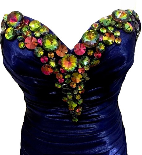 Flirt By Maggie Soterro Womens Formal Ballroom Gown Embellished Long Size 6 NWT - Picture 7 of 12