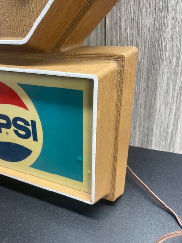Pepsi Cola Advertising Wall Clock Sign Impact International vintage 19" x 13" - Picture 3 of 17