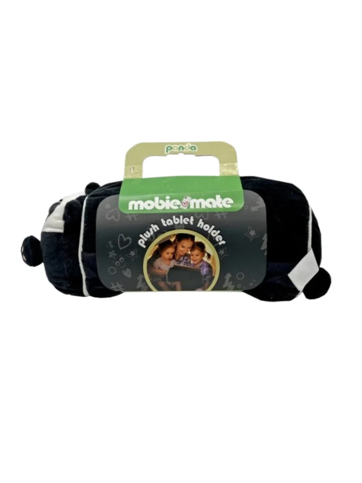 "Black and White Panda Plush Tablet Holder Pillow - Your Perfect Travel Company - Image 2 of 3