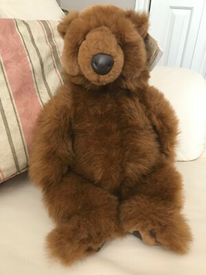 Russ Caress Soft Pets Handmade KODIAK Large Heavy Bear NEW w Tags