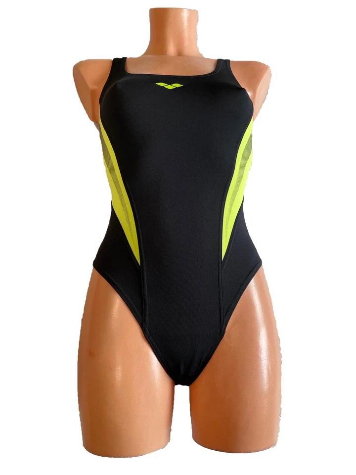 Arena Myllion High Damen Badeanzug 2929256 schwarz citronella