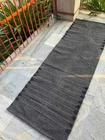 Black Yoga Mat Thick Non Slip Organic Cotton Exercise Workout Mat Pilates Rug