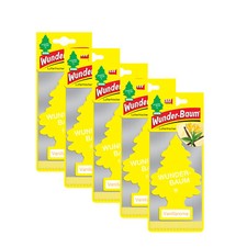 5x Original 1er Pack Wunderbaum Vanillearoma Auto Lufterfrischer