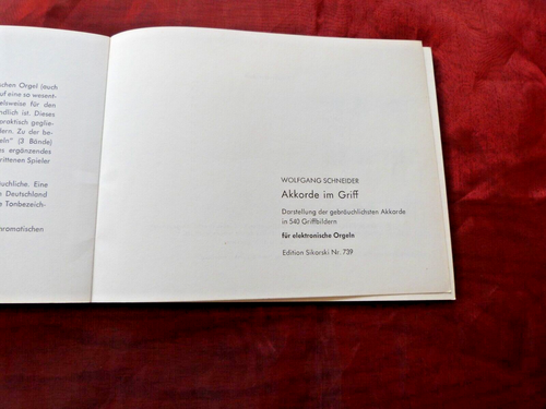 AKKORDE IM GRIFF für elektronische Heimorgeln Wolfgang Schneider - Bild 2 von 4