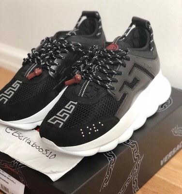 Versace Chain Reaction Sneakers in Black sz 42.5/US 9.5 Sold Out! | eBay Versace Chain Reaction Sneakers in Black sz 42.5/US 9.5 Sold Out! | eBay