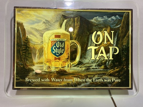 Vintage Old Style Beer On Tap Lighted Wall Sign Fluorescent Light - 第 1/10 張圖片