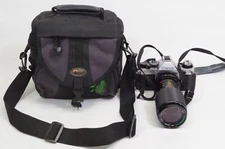 Canon AE-1 Program 35mm SLR Film Camera With Lens Damaged Latch Release