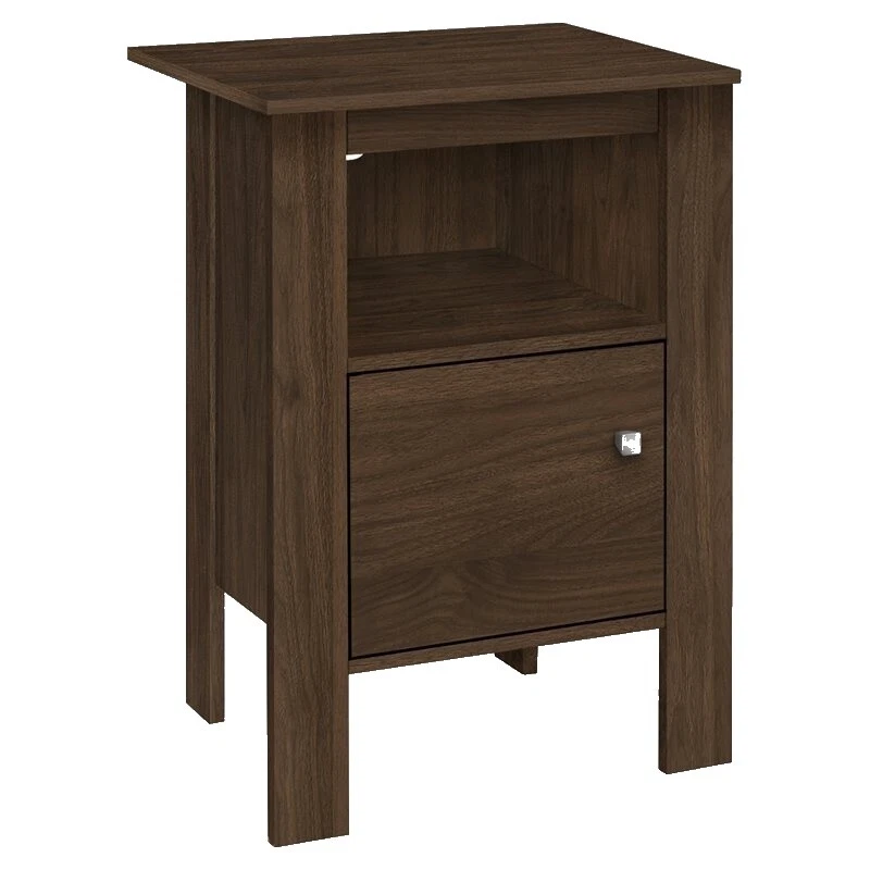 Muebles para el hogar de sala de estar de nogal Monarch Specialties