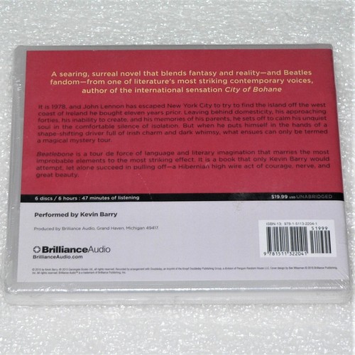 BEATLEBONE ~ KEVIN BARRY ~ AUDIO BOOK ~ New / Sealed / Shrink ~ Beatles / Lennon - Picture 2 of 4